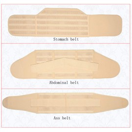 WANYIG Abdominal Band After Birth High Elastic Women 3 in 1 Postpartum Belly Band Maternity Belly Band Belly Belt Postpartum Support Mesh Good Peremebility Postpartum Support (Beige, XL), beige