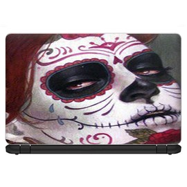 13 inch Universal Laptop Notebook Skin Vinyl Sticker Cover Decal Fits 13 Inch HP Lenovo Apple Mac Dell Compaq Acer - Sugar Skull Girl
