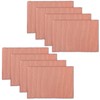 100% Cotton Ribbed Placemats - Set of 8-13 x 19
