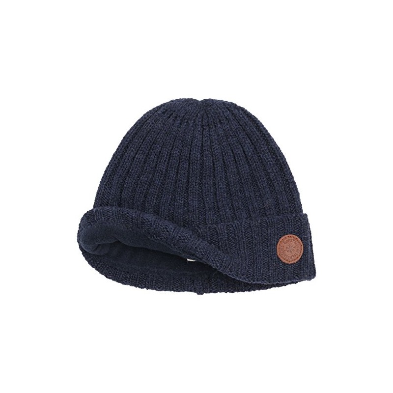 Barts Boy's Haakon Turnup Beret, Blue (Navy 003h), One (Size: