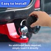 6 Pcs Tow Bar Cover,Universal Trailer Hitch Ball Cover 50mm,Towing