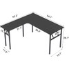 DlandHome L-Shaped Folding Computer Desk 54.7inches and 54.7inches Left and