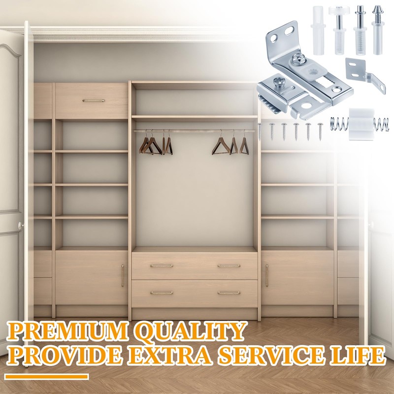 Tandefio 12 Pack Bifold Door Hardware Kits Closet Door Repair