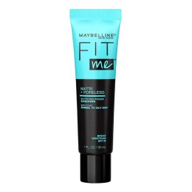 Maybelline Fit Me Primer, 30 ml, color transparente, controla brillo, disminuye poros y dura 12H