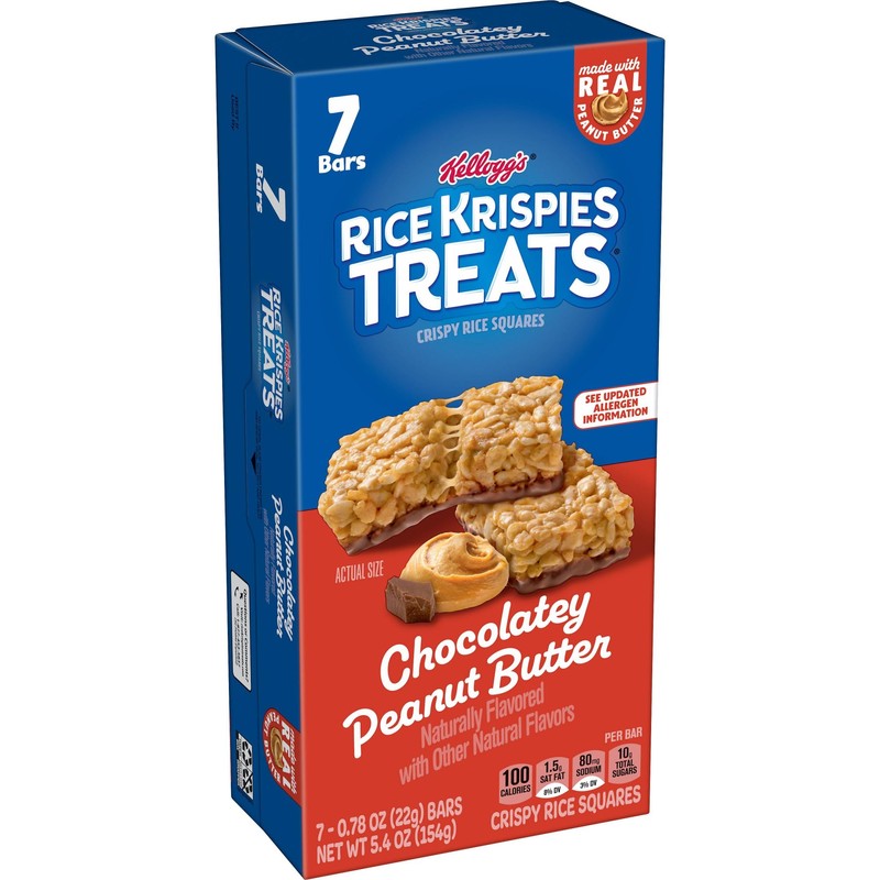 Rice Krispies Treats Crispy Rice Squares, Kids Snacks, Snack Bars,