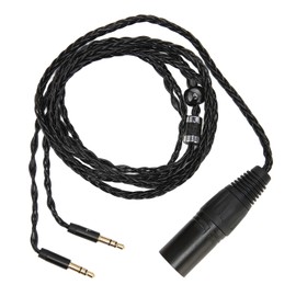 4 Pin XLR Male to Dual 3.5mm Male Headphone Cable for Arya Sundara Ananda HE400SE for MDR Z7 Z7M2 Z1R for D7200