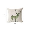 2 PCS Simple Deer Pillow Case Sofa Bed Home Decor