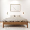 Plank+Beam Solid Wood Platform Bed Frame, Strong Wood Slat Support,