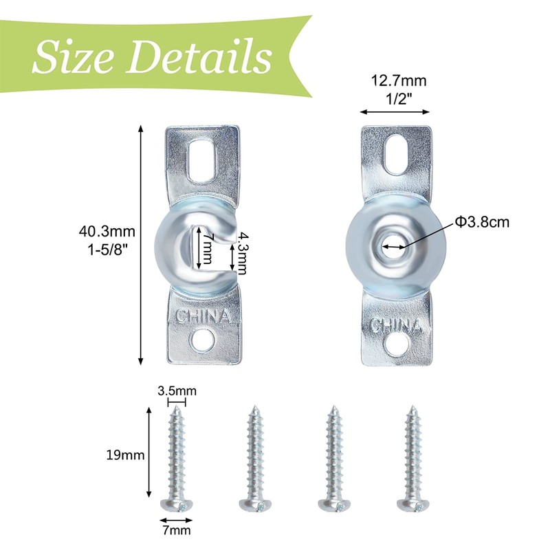 UFURMATE Roller Shades Bracket, 2 Sets Metal Roller Window Shade