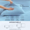 Cushion Cover Light Blue Set of 2 Bamboo Pillowcase Allergy