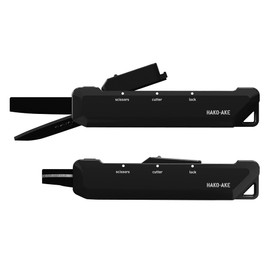 KOKUYO AM HASA-T420D Kokuyo Scissors Cutter 2-Way Hakoake Titanium Blade Black