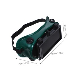 Operitacx Welding goggles with flip-up function, anti-scratch safety goggles for welders, high-quality, durable eye protection glasses for welding work, cutting and grinding