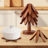 Wooden TrivetCollapsible Tree-Shaped Wooden Trivet Set for Hot Dishes -