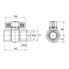 SANEI PVC Ball Valve Resin Irrigation Agriculture Nominal 50 VXH62-50-ZA