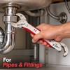 9-45mm Double-Ended Self-Adjusting Universal Wrench, High Carbon Steel Multi-Purpose Spanner