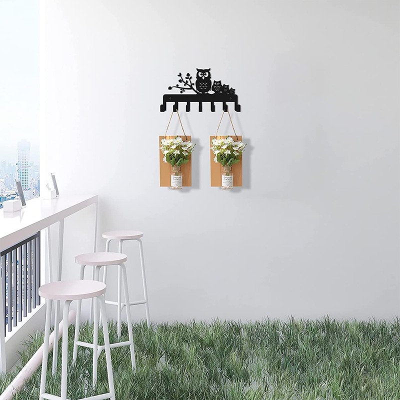ABOOFAN Owl Design Heavy Duty Wall Mounted Coat Rack with