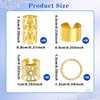 40pcs Adjustable Alloy Hair Clips and Rings for Braids