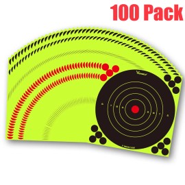 gockoutsport 50-200 Packs Shooting Targets Gun Rifle Paper Target Adhesive Exercise New - 100PCS