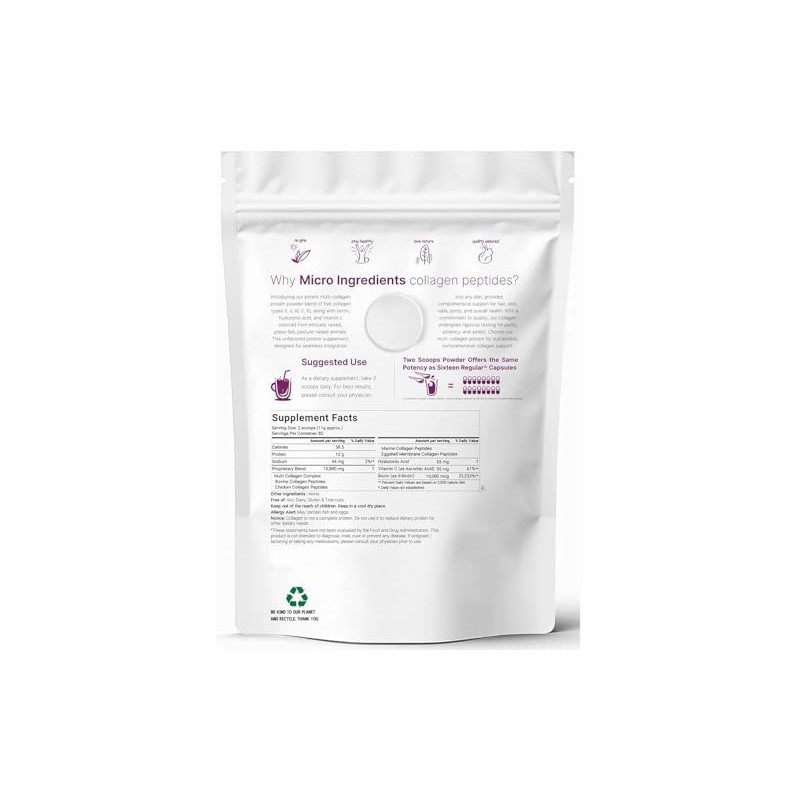 【All-Natural Ingredients】New 1/2Pack 𝐌𝐮𝐥𝐭𝐢 𝐂𝐨𝐥𝐥𝐚𝐠𝐞𝐧 𝐏𝐞𝐩𝐭𝐢𝐝𝐞𝐬 𝐏𝐨𝐰𝐝𝐞𝐫 (2Pack)