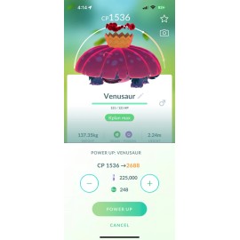 Level 40 Non Shiny Gigantamax Venusaur READ DESCRIPTION