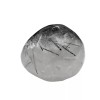 Black Rutilated Quartz Crystal Tumbled Stone Polished Rock DIY Crystal