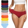 Eiggam Ladies Cotton Bikini Panties, High-Cut Full Coverage Stretch Cool