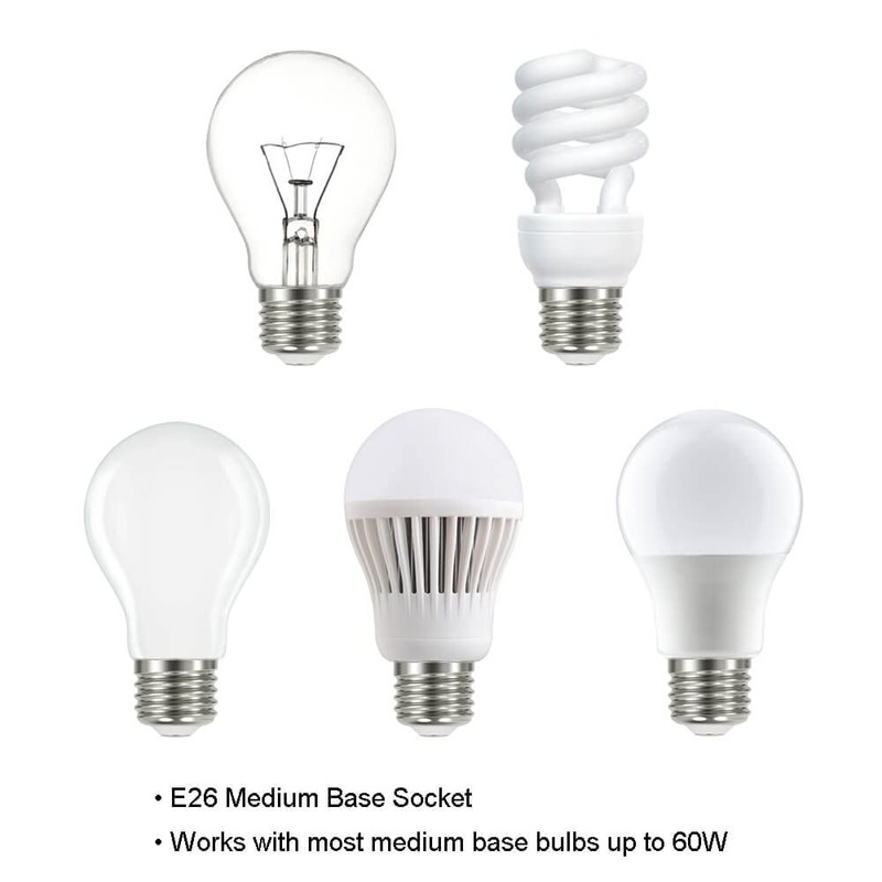 XiNBEi Lighting 8" Globe Pendant Light, Mid Century Brass Pendant