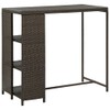 Dyncan Maximize Space with Bar Table with Storage Rack, Durable