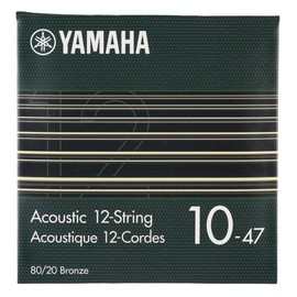 YAMAHA SA10-12 Akustik-Gitarrensaiten – 12-String Light (010-047), 80/20 Bronze