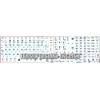 FARSI (Persian) - English Notebook Non-Transparent Keyboard Labels Layout Black,