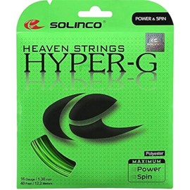 Solinco Hyper-G Heaven Strings Poly (Polyester) 18 Gauge / 1.15mm Tennis Racquet String Sets 2-Pack (2 Sets Per Order) - Best for Spin, Control, and Durability