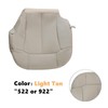SecosAutoparts Driver Side Bottom Leather Seat Cover Light Tan# 522