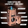 CUBARO Cigar Lighter with V Cutter, Punch, Draw Tool –