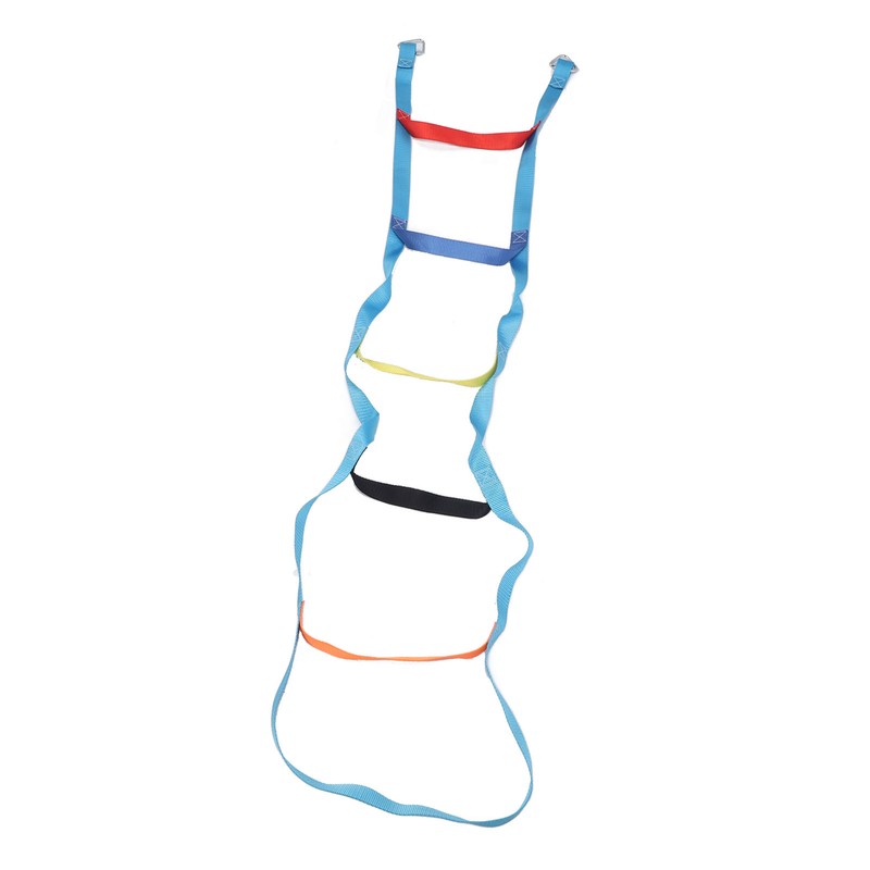 Kids Rope Ladder 6.6ft 6 Steps Colorful Climbing Rope Ladder