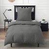 Bedsure Cotton Bed Linen 135 x 200 cm, Grey Bed