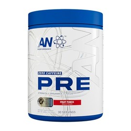 AN Performance Non-Stimulant Pre-Workout Supplement | Zero Caffeine Energy Drink Mix | Beta Alanine + Citrulline | Third-Party Tested | Informed Sport Certified | Fruit Punch | 30 Servings