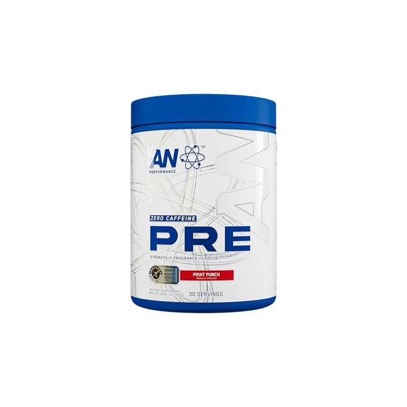 AN Performance Non-Stimulant Pre-Workout Supplement | Zero Caffeine Energy Drink