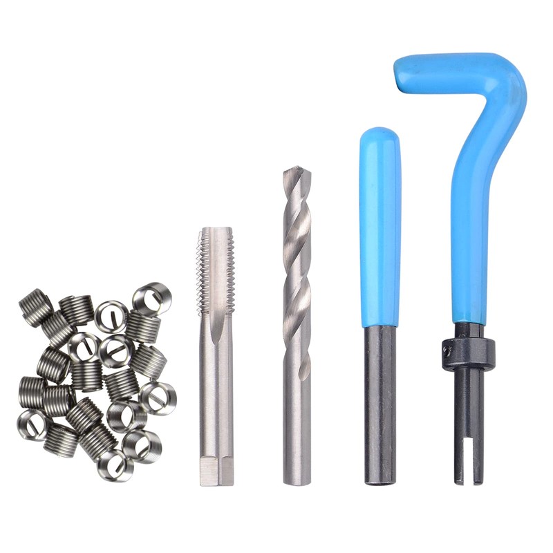 DAYUAN 131PC SAE Thread Repair Kit, HSS Drill Helicoil Kit