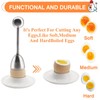 Egg Cutters Egg Cups, Egg Topper Stainless Steel Eggshell Cutter