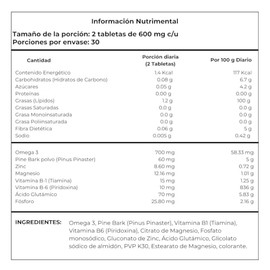 Suplemento alimenticio Conecta Gold (600 mg)