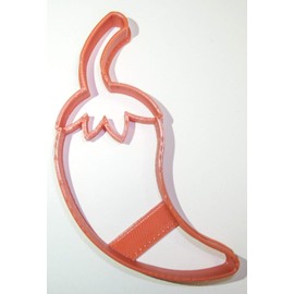 CHILI PEPPER SPICY HEAT HEALTHY VEGETABLE SPECIAL OCCASION COOKIE CUTTER BAKING TOOL 3D PRINTED MADE IN USA PR634