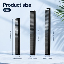 3 PCS Hair Cutting Combs, Professional Haircut Comb