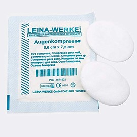Leinawerke 61250 Eye Dressings Individually Sealed Sterile 5.6 cm x 7.2 cm Pack of 1