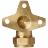 Merriway BH02299 Compression Fitting Wall Plate Elbow, 15 mm -