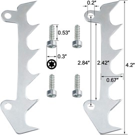 2 Pairs MS170 Metal Bumper Spike Felling Dog & Screw, Bumper Spike Felling Dog Kit for Stihl MS170 MS180 MS210 MS230 MS250 Chainsaw Replacement Parts