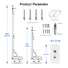 Selens Wall Mount Ring Light 39.37''/100cm with 180° Swivel Boom