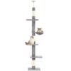 Cat Tree 5-Tier Floor to Ceiling, 89-109 Inch Adjustable Height