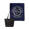 Victoria's Secret Pink Weekender Cozy Plush Blanket/Tote Multicolor New