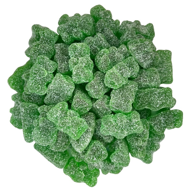Gummy Bear 3LB In Plastic Clear Container (SOUR GREEN APPLE)