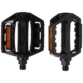 Wellgo LU-313 Ball Bearing Aluminium Mountain BMX Pedal with Reflector Black